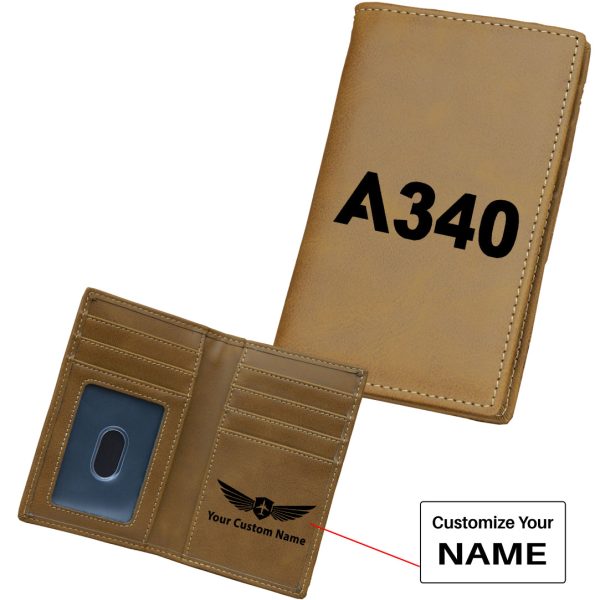 A340 Flat Text Designed Leather Card Holder Wallets Discount