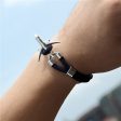 (Edition 2) Super Quality Stylish Airplane Shape Bracelets Silver(Pure Colours) Online Hot Sale