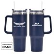 Air France Airlines Designed 40oz Stainless Steel Car Mug With Holder Fashion