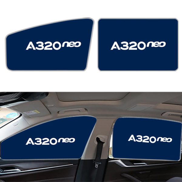 A320neo & Text Designed Car Sun Shade (Side window) Online