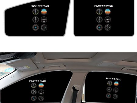 Pilot s 6 Pack Designed Car Sun Shade (Side window) Discount