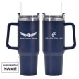 Air New Zealand Airlines Designed 40oz Stainless Steel Car Mug With Holder on Sale