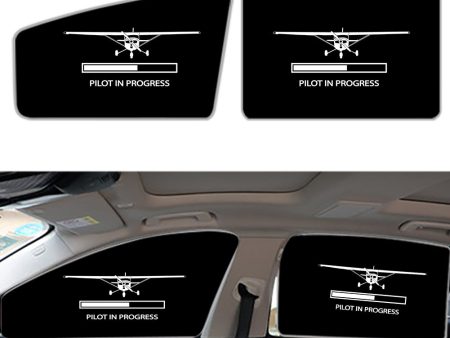 Pilot In Progress (Cessna) Designed Car Sun Shade (Side window) Online now