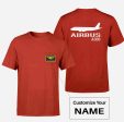 Airbus A320 Printed Designed Pocket T-Shirts Fashion