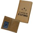 I D Rather Be Flying Designed Leather Card Holder Wallets Online Sale