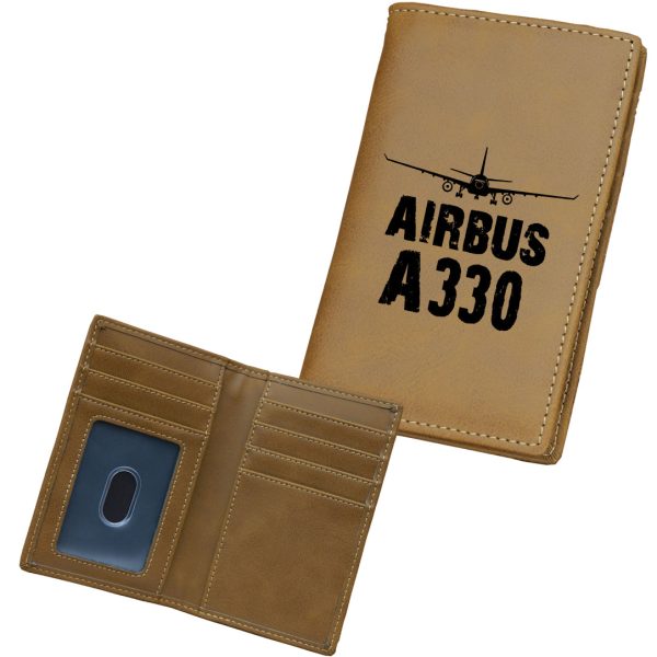 Airbus A330 & Plane Designed Leather Card Holder Wallets Supply