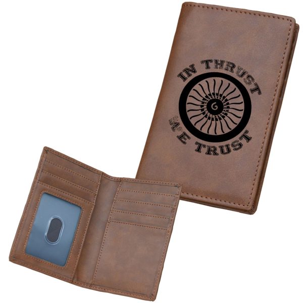 In Thrust We Trust (Vol 2) Designed Leather Card Holder Wallets Online now