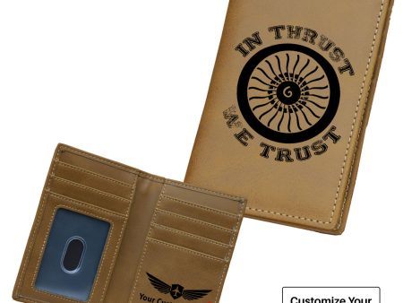 In Thrust We Trust (Vol 2) Designed Leather Card Holder Wallets Online now