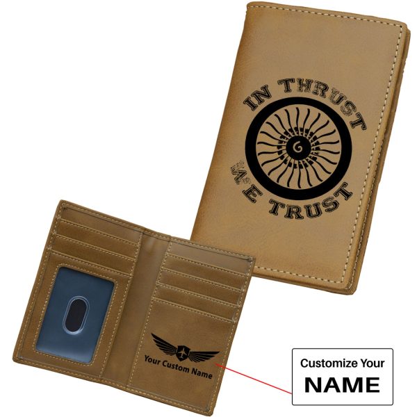 In Thrust We Trust (Vol 2) Designed Leather Card Holder Wallets Online now