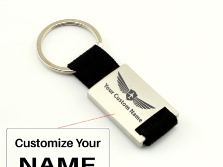 Your Custom Design & Image & Logo & Text Design  Metal Woven Leather （1） Key Chains For Discount