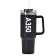 A350 Text Designed 40oz Stainless Steel Car Mug With Holder Cheap