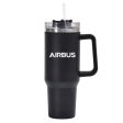 Airbus & Text Designed 40oz Stainless Steel Car Mug With Holder Discount