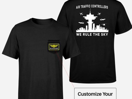 Air Traffic Controllers - We Rule The Sky Designed Pocket T-Shirts Fashion