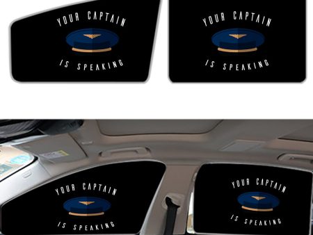 Your Captain Is Speaking Designed Car Sun Shade (Side window) Fashion