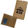 Airbus A320 & Plane Designed Leather Card Holder Wallets Supply