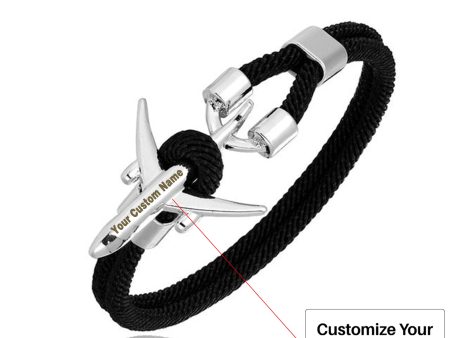 (Edition 2) Super Quality Stylish Airplane Shape Bracelets Silver(Pure Colours) Online Hot Sale