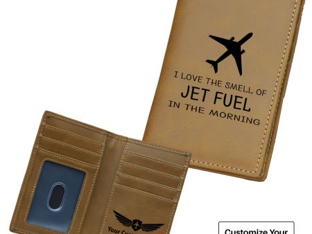 I Love The Smell Of Jet Fuel In The Morning Designed Leather Card Holder Wallets For Discount