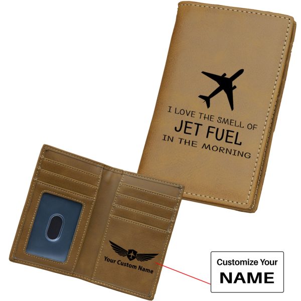 I Love The Smell Of Jet Fuel In The Morning Designed Leather Card Holder Wallets For Discount