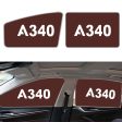 A340 Flat Text Designed Car Sun Shade (Side window) For Discount