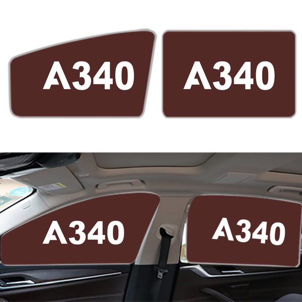 A340 Flat Text Designed Car Sun Shade (Side window) For Discount