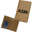 A220 Flat Text Designed Leather Card Holder Wallets Online Hot Sale