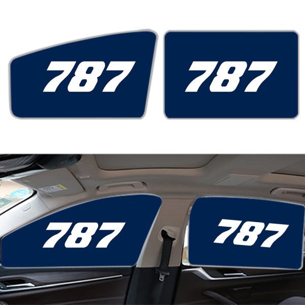 787 Flat Text Designed Car Sun Shade (Side window) Hot on Sale