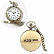 A321neo & Text Designed Pocket Watches Online Sale