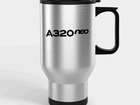 A320neo & Text Designed Travel Mugs (With Holder) Discount