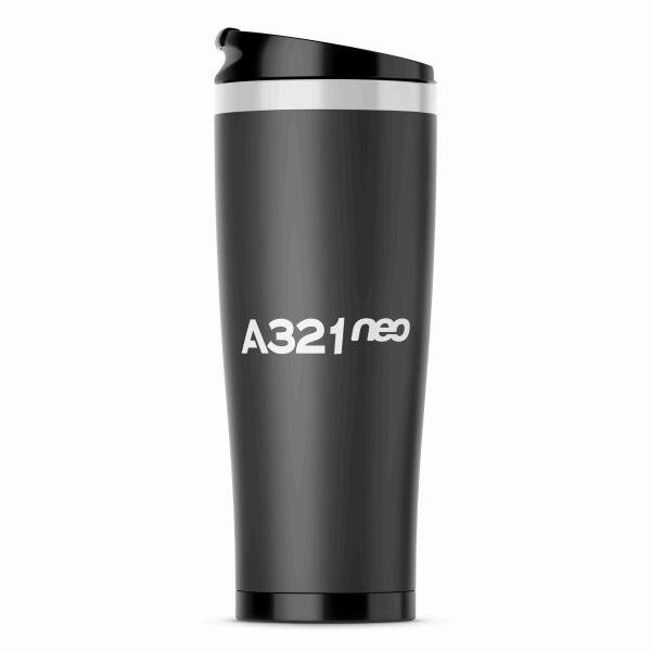 A321neo & Text Designed Stainless Steel Travel Mugs Sale