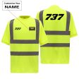 737 Flat Text Designed Reflective T-Shirts Cheap