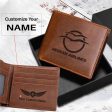 Aegean Airlines Designed Laser Leather Wallets For Sale