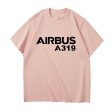 Airbus A319 & Text Designed Relax Fit T-Shirts Online