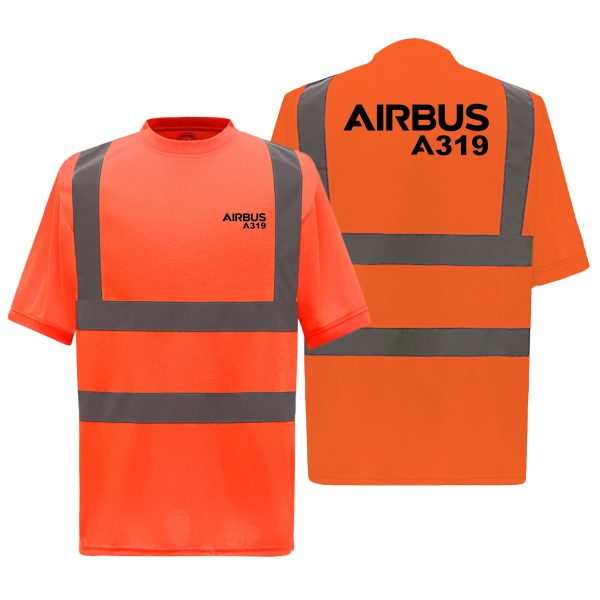 Airbus A319 & Text Designed Reflective T-Shirts For Sale