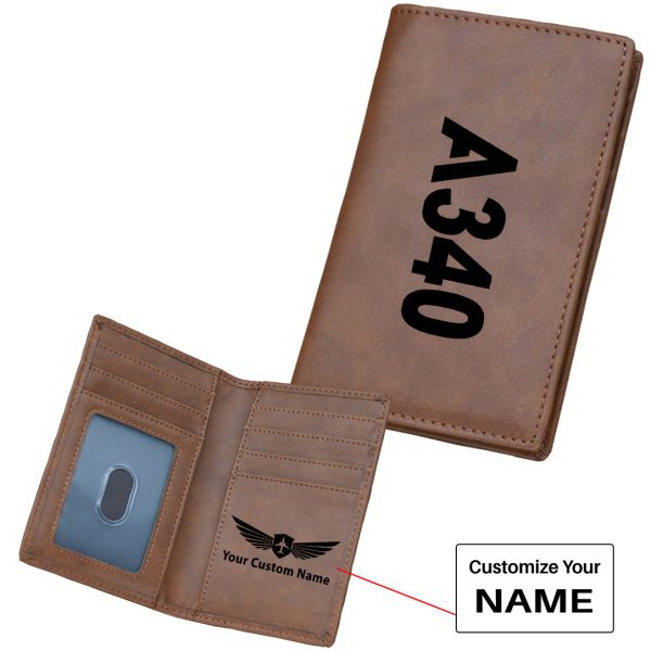 A340 Text Designed Leather Card Holder Wallets For Cheap