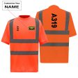 A319 Text Designed Reflective T-Shirts Supply