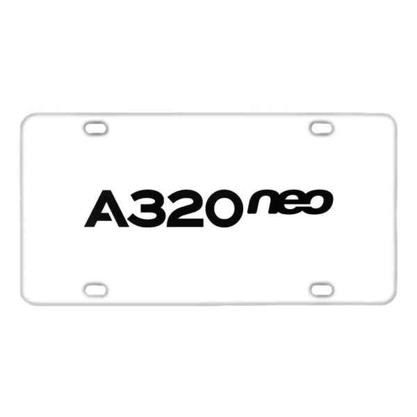 A320neo & Text Designed Metal (License) Plates Online