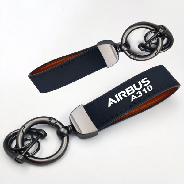 Airbus A310 & Text Design Horseshoe Buckle Key Chains Cheap