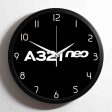 A321neo & Text Designed Wall Clocks For Cheap