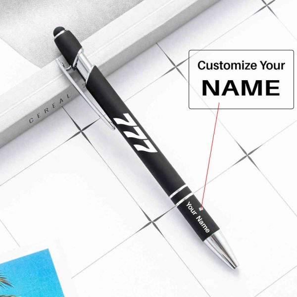 777 Flat Text Designed Ballpens Capacitive Screen Touch Pens Online now