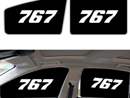 767 Flat Text Designed Car Sun Shade (Side window) For Discount