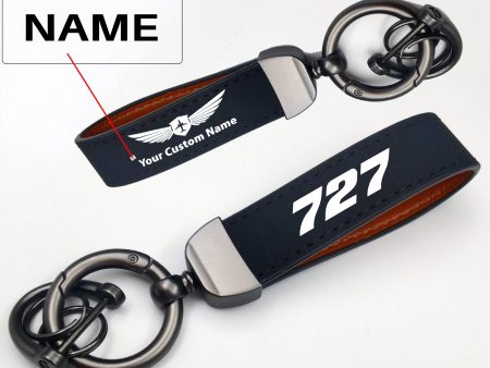 727 Flat Text Design Horseshoe Buckle Key Chains on Sale