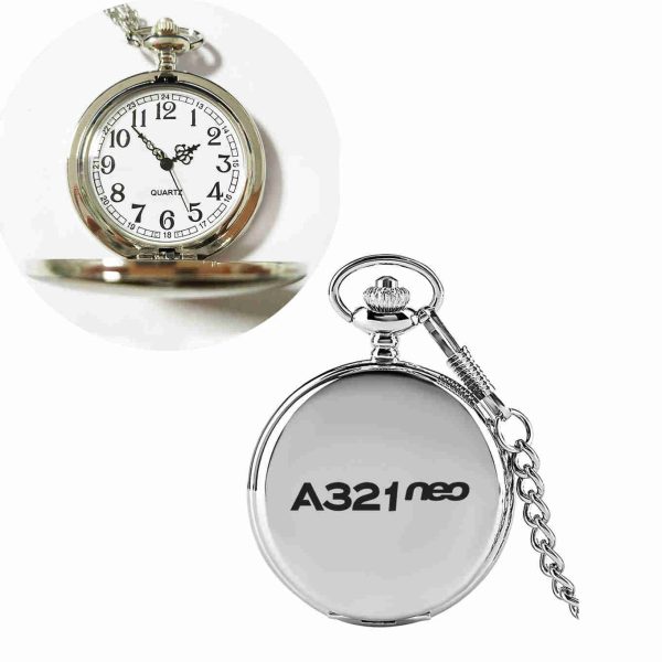 A321neo & Text Designed Pocket Watches Online Sale