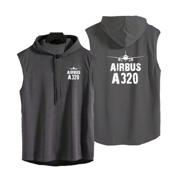 Airbus A320 & Plane Designed Hooded Tank Tops Hot on Sale