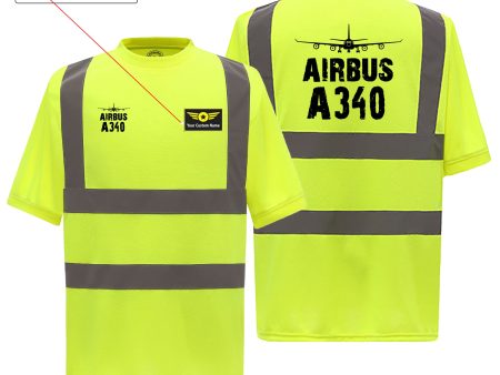 Airbus A340 & Plane Designed Reflective T-Shirts Fashion