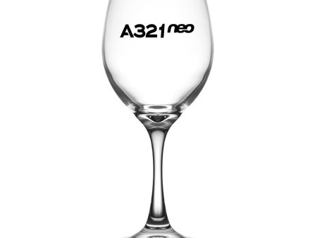 A321neo & Text Designed Wine Glasses For Cheap