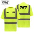 787 Flat Text Designed Reflective T-Shirts Sale