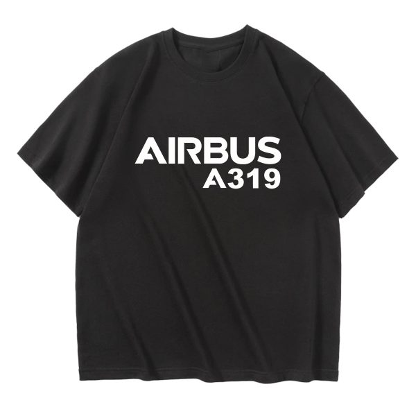 Airbus A319 & Text Designed Relax Fit T-Shirts Online