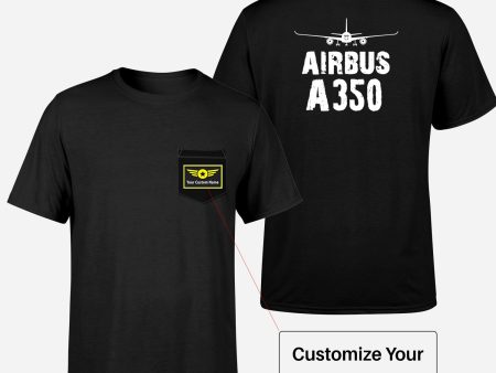 Airbus A350 & Plane Designed Pocket T-Shirts Online