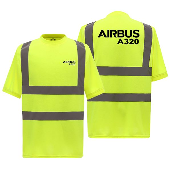 Airbus A320 & Text Designed Reflective T-Shirts Online now