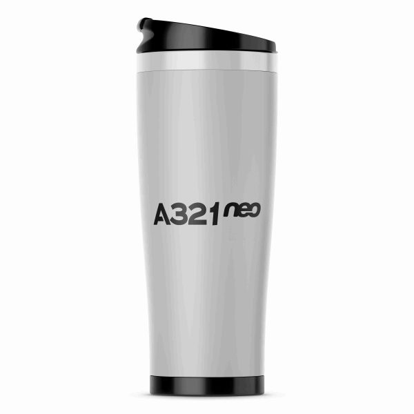 A321neo & Text Designed Stainless Steel Travel Mugs Sale